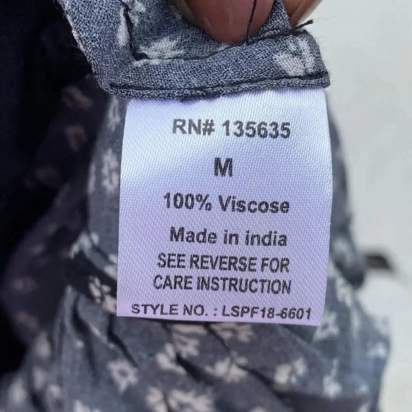 Love Sam Floral One Shoulder Ruffle Tiered Mini Dress Medium Fairygoth Gypsy - Picture 15 of 16